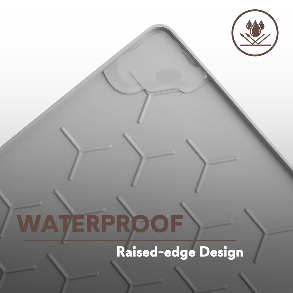 Garoopion light-gray silicone mat fits modern homes and pet spaces.