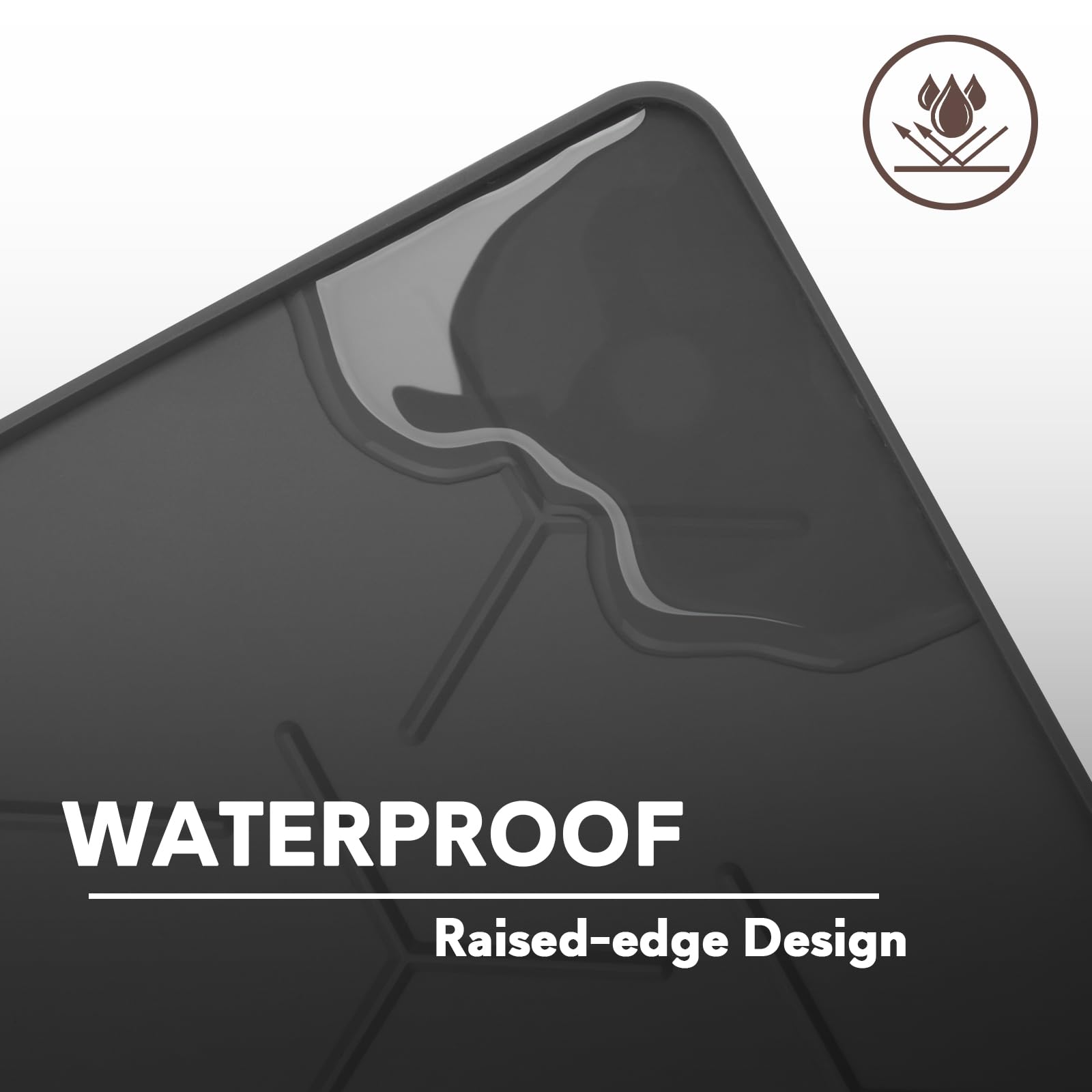Garoopion plant saucer and waterproof mat setup protects surfaces