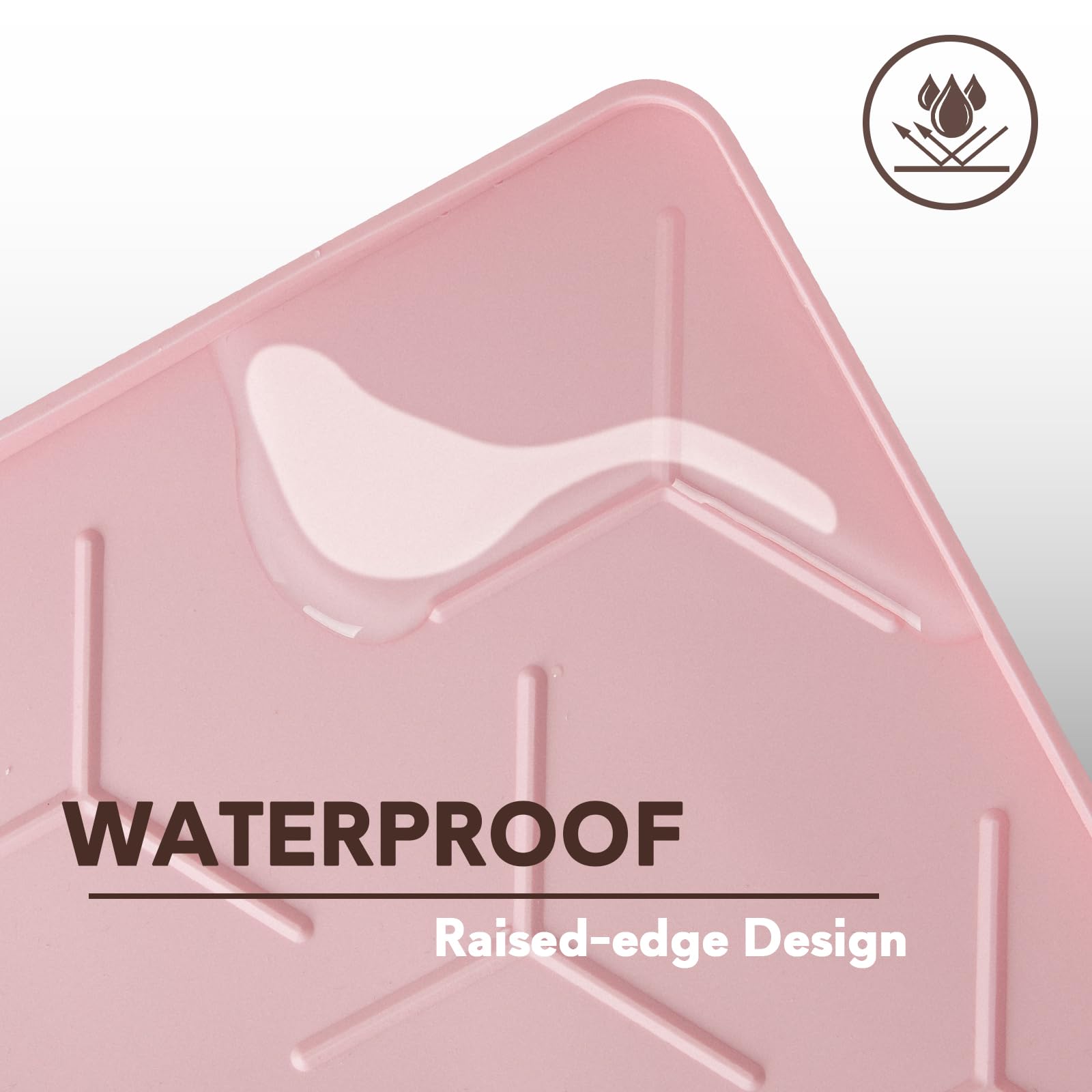 Garoopion 34x22 mat helps reduce litter tracking around the home