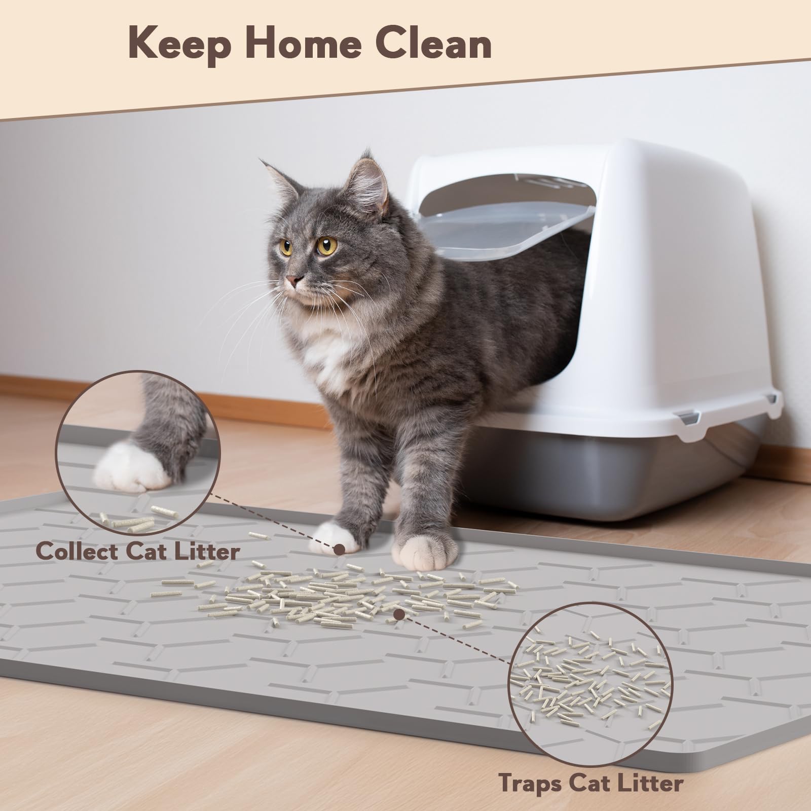 Garoopion waterproof edge design protects floors from leaks and spills.