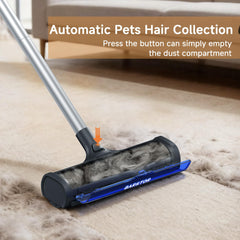 Garstor large dustbin for 80 percent more hair per pass during cleaning.