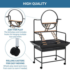 Garvee Bird Playstand removable tray for easy cleaning after play