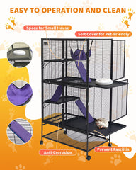 Removable tray on Garvee cage, easy cleaning and maintenance.
