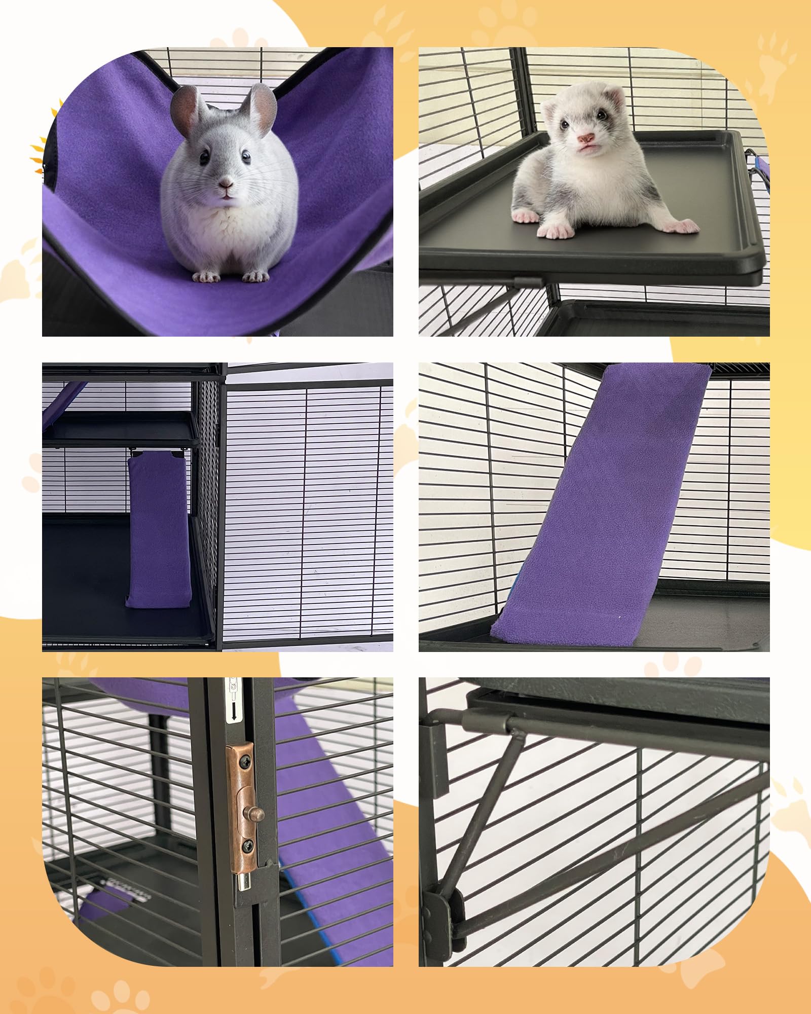 Wide doors enable easy access for feeding and play.