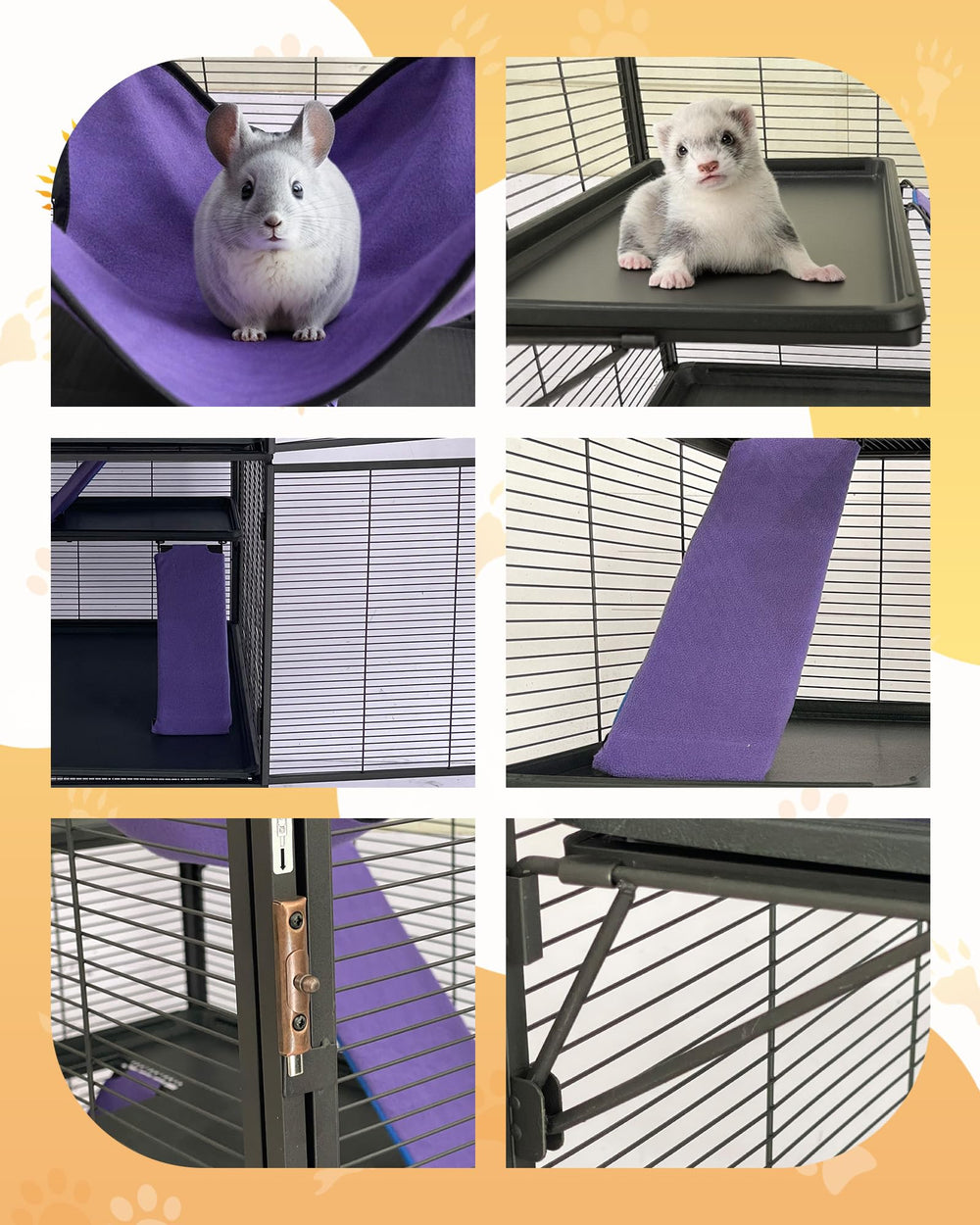 Wide doors enable easy access for feeding and play.
