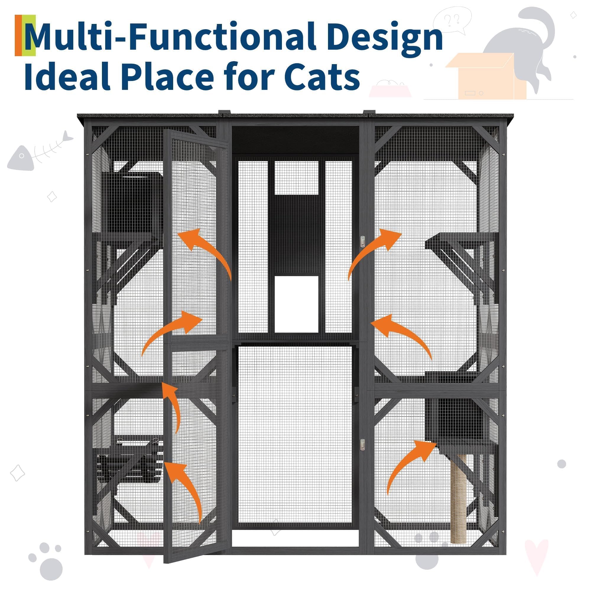 GarveeLife stepped design with bridge platforms encourages climbing and exploration.