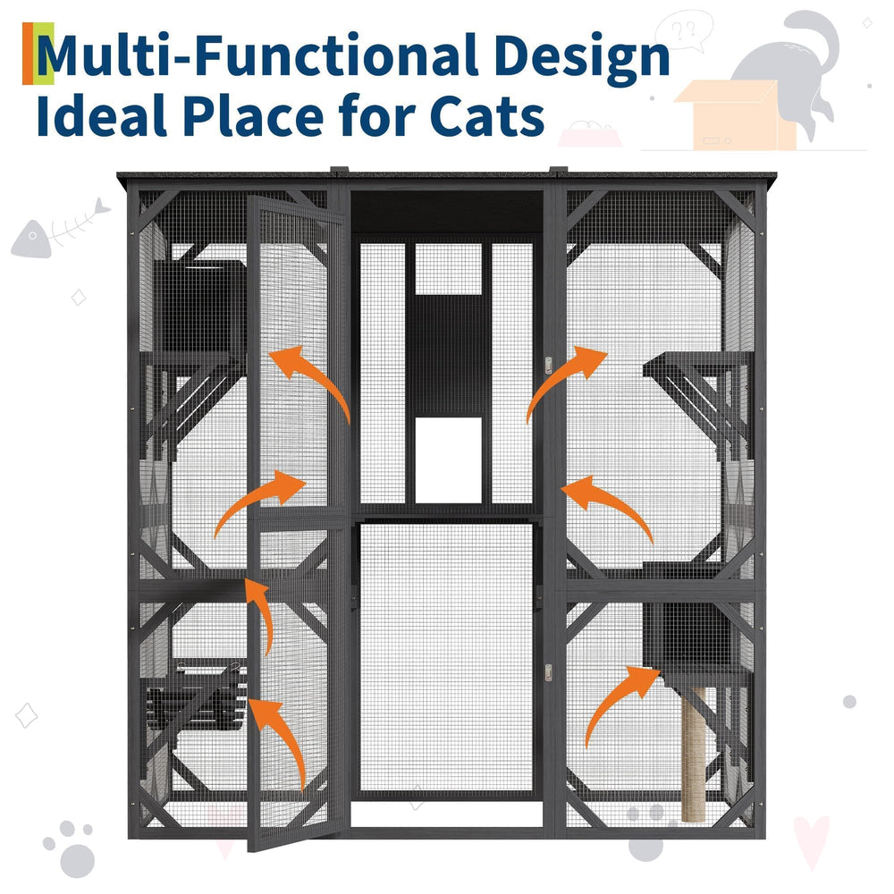 GarveeLife stepped design with bridge platforms encourages climbing and exploration.
