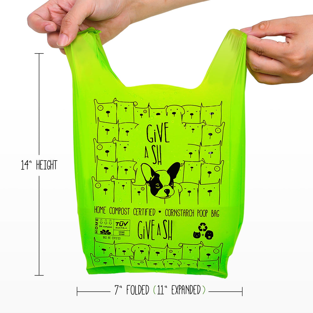 G.A.S 18-micron odorless leakproof bags shown on a roll.