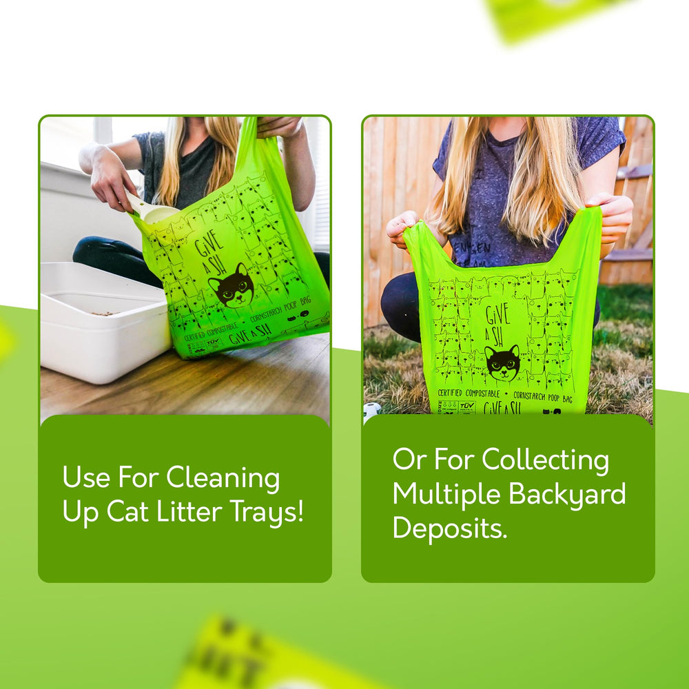 G.A.S 18-micron thick cat litter bags offer extra-strength protection.
