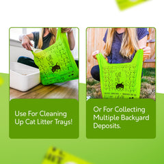 G.A.S 18-micron thick cat litter bags offer extra-strength protection.