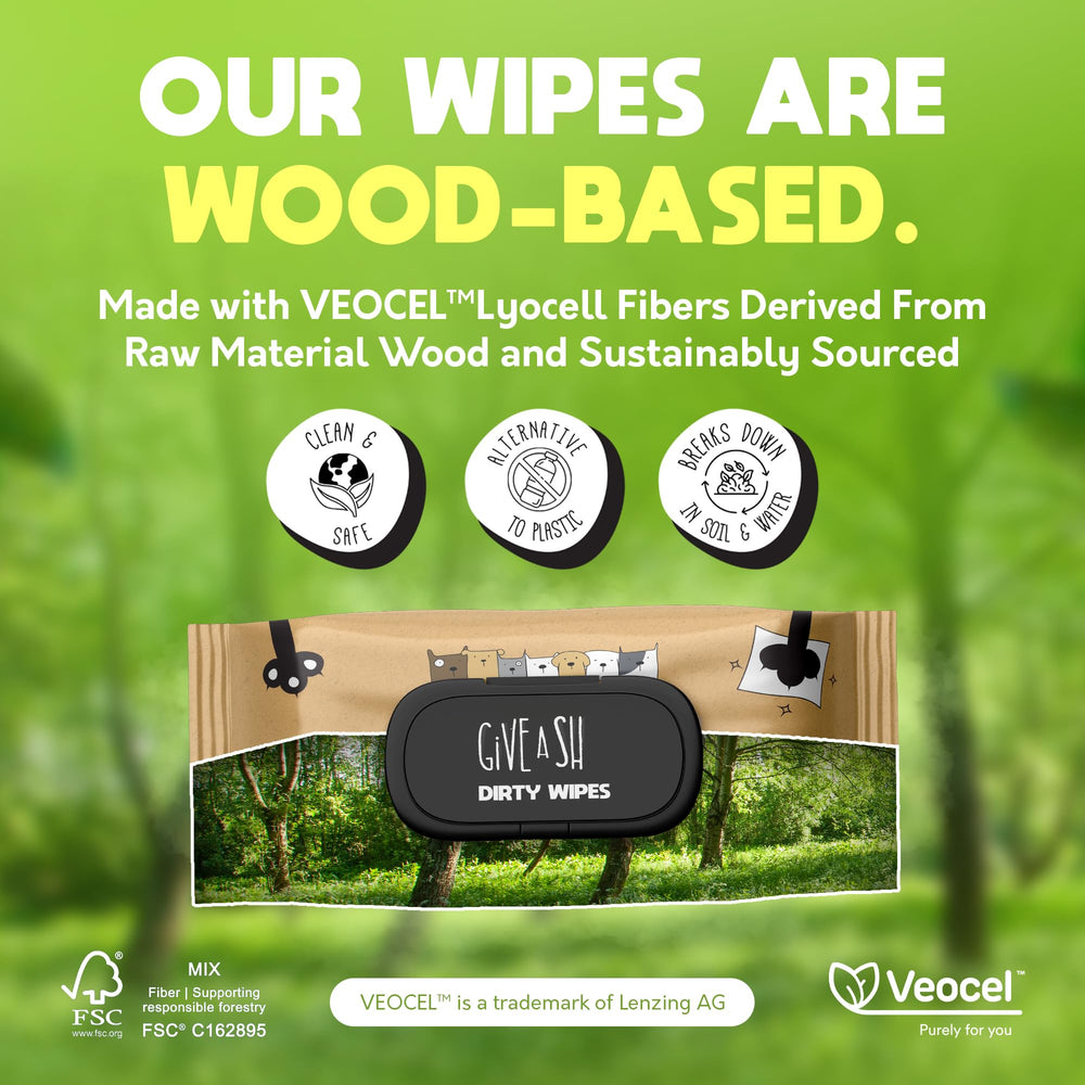 G.A.S eco-friendly VEOCEL fiber wipes reduce plastic waste.