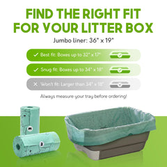 G.A.S drawstring liner enables full box cleanup in one lift.
