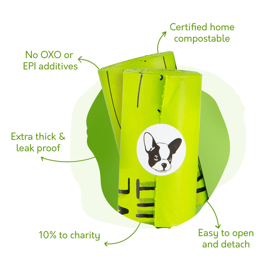 G.A.S leakproof 18-micron bags keep odors contained on walks.