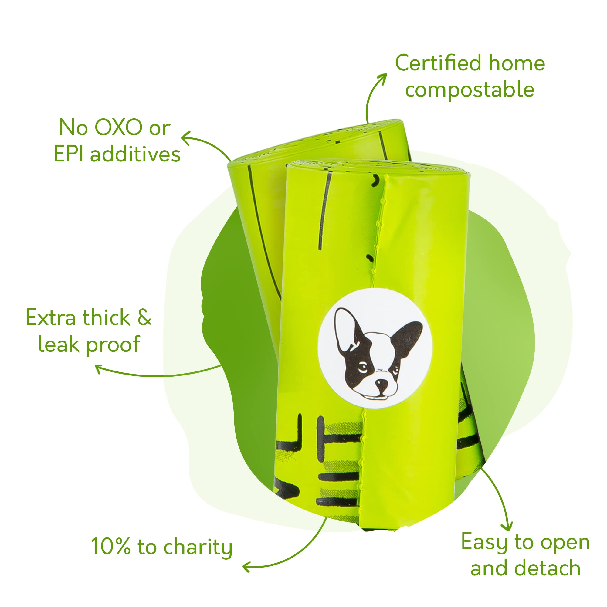 G.A.S leakproof odor-control bags on outdoor walk.