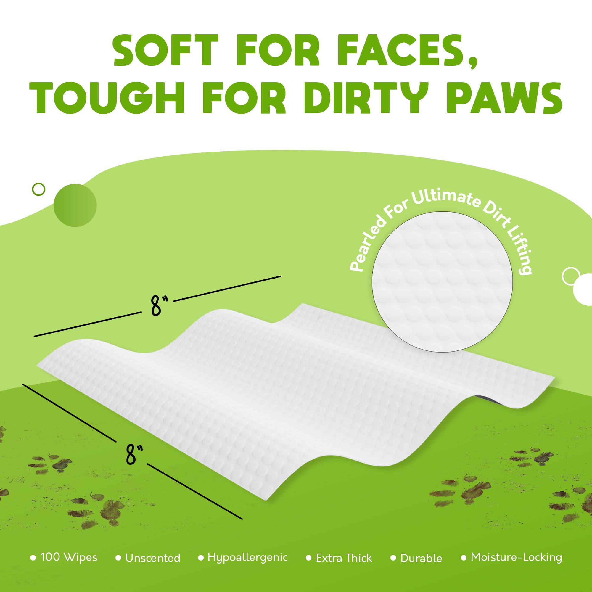 G.A.S paw cleaning wipes for muddy paws and refreshed fur.
