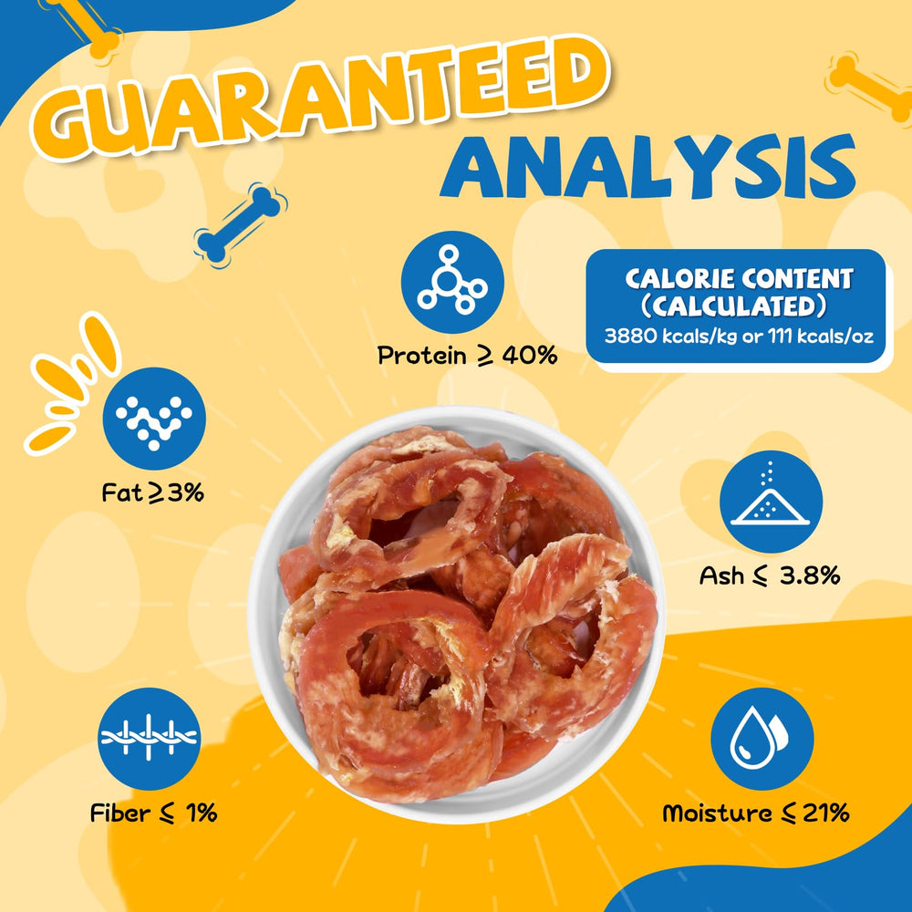 gazeupon dog treats chicken jerky rings glucosamine chondroitin inclusion