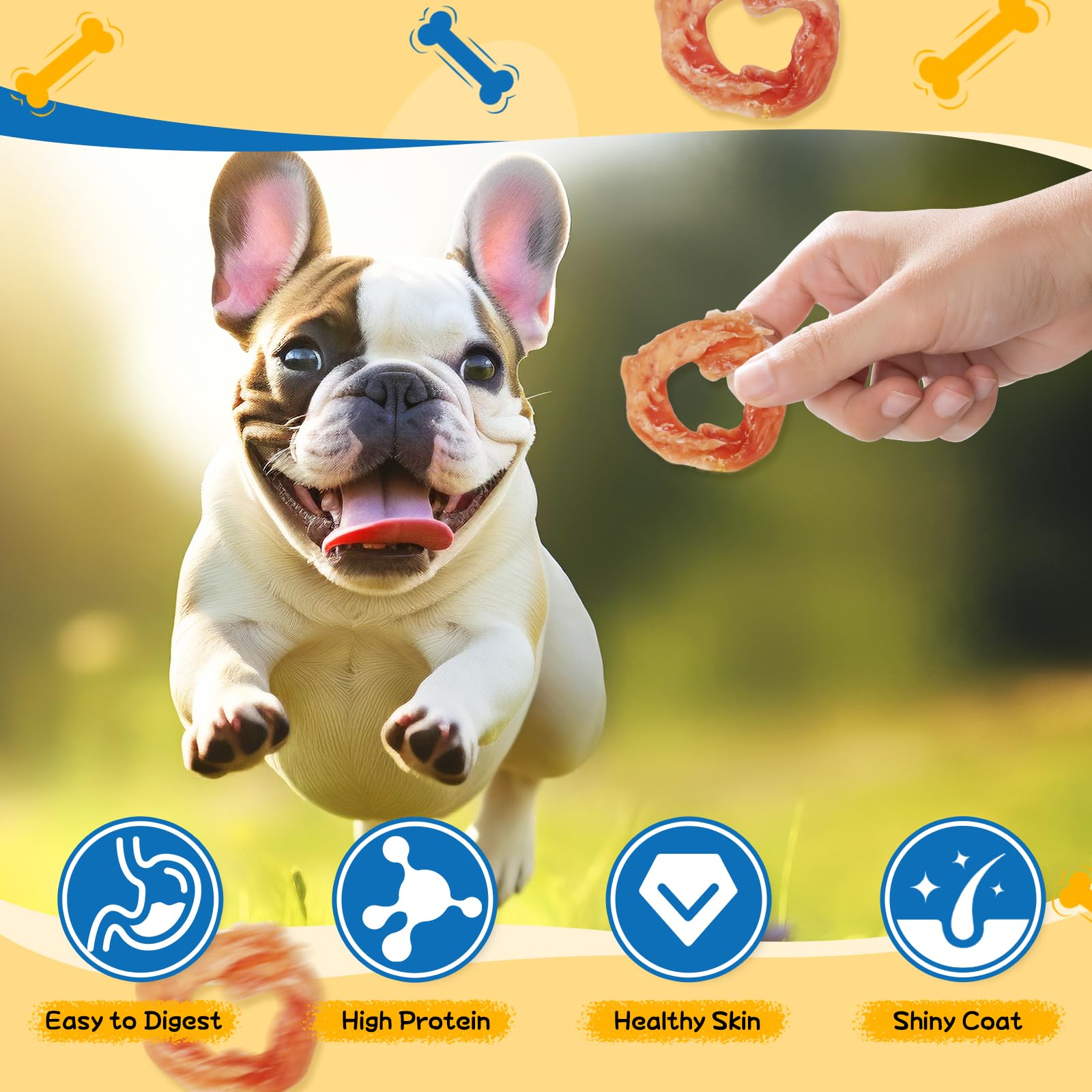 gazeupon dog treats chicken jerky rings natural chicken breast ingredients