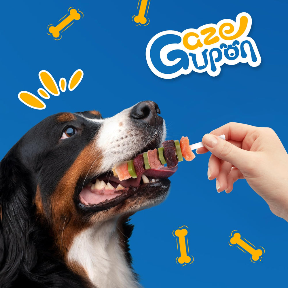 gazeupon dog treats highlight dental-friendly chew action for clean teeth