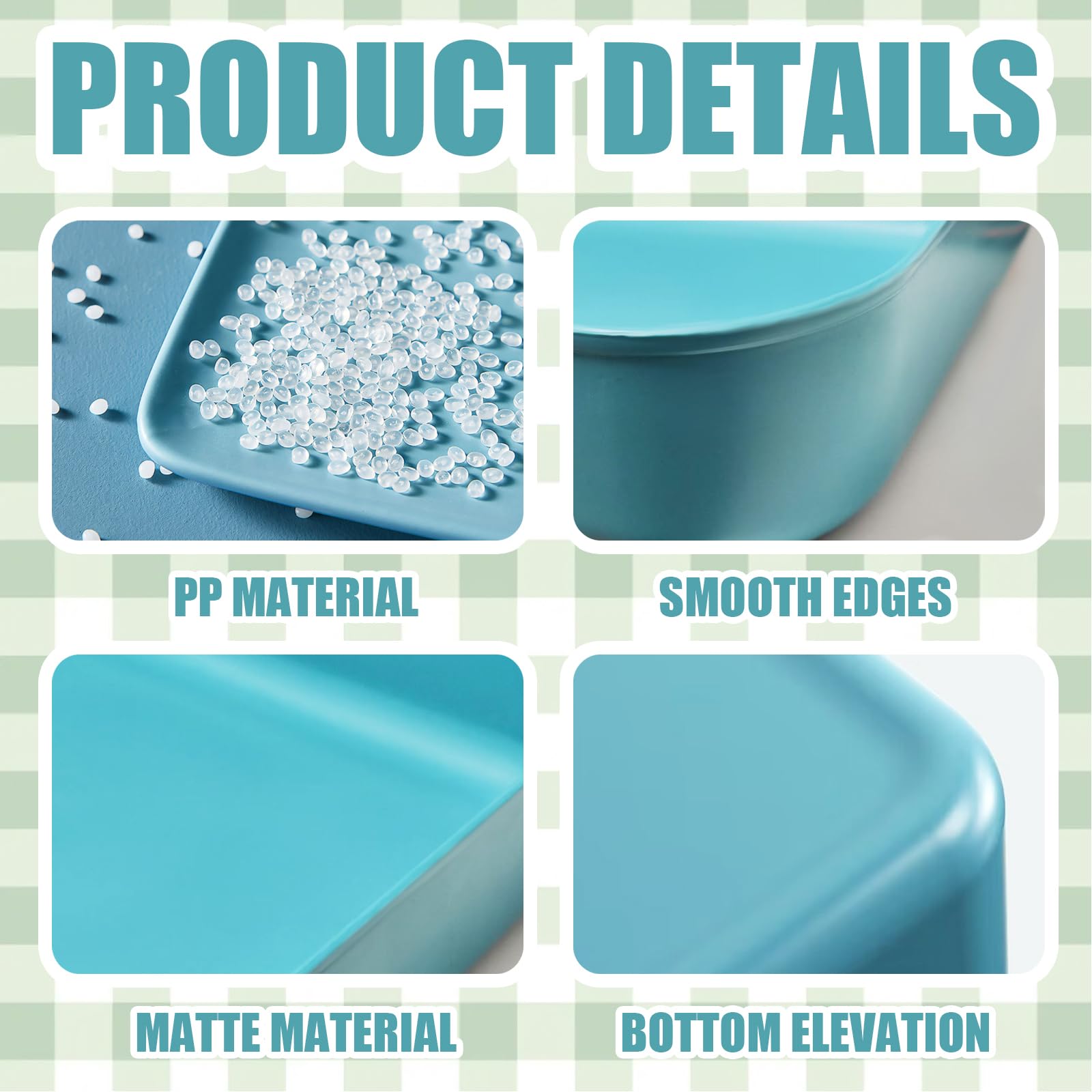 GCVOPTON easy-clean PP plastic for quick maintenance and hygiene.