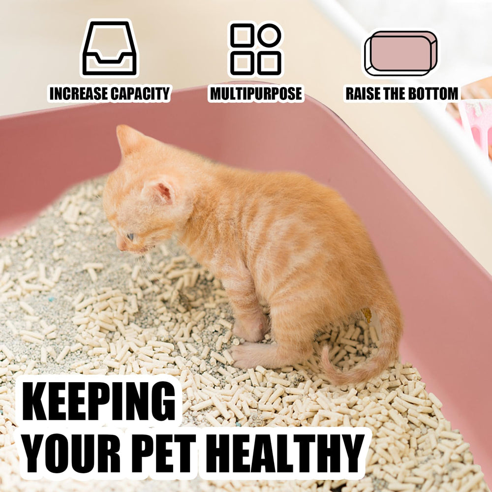 GCVOPTON indoor-outdoor litter box that stacks for space savings.