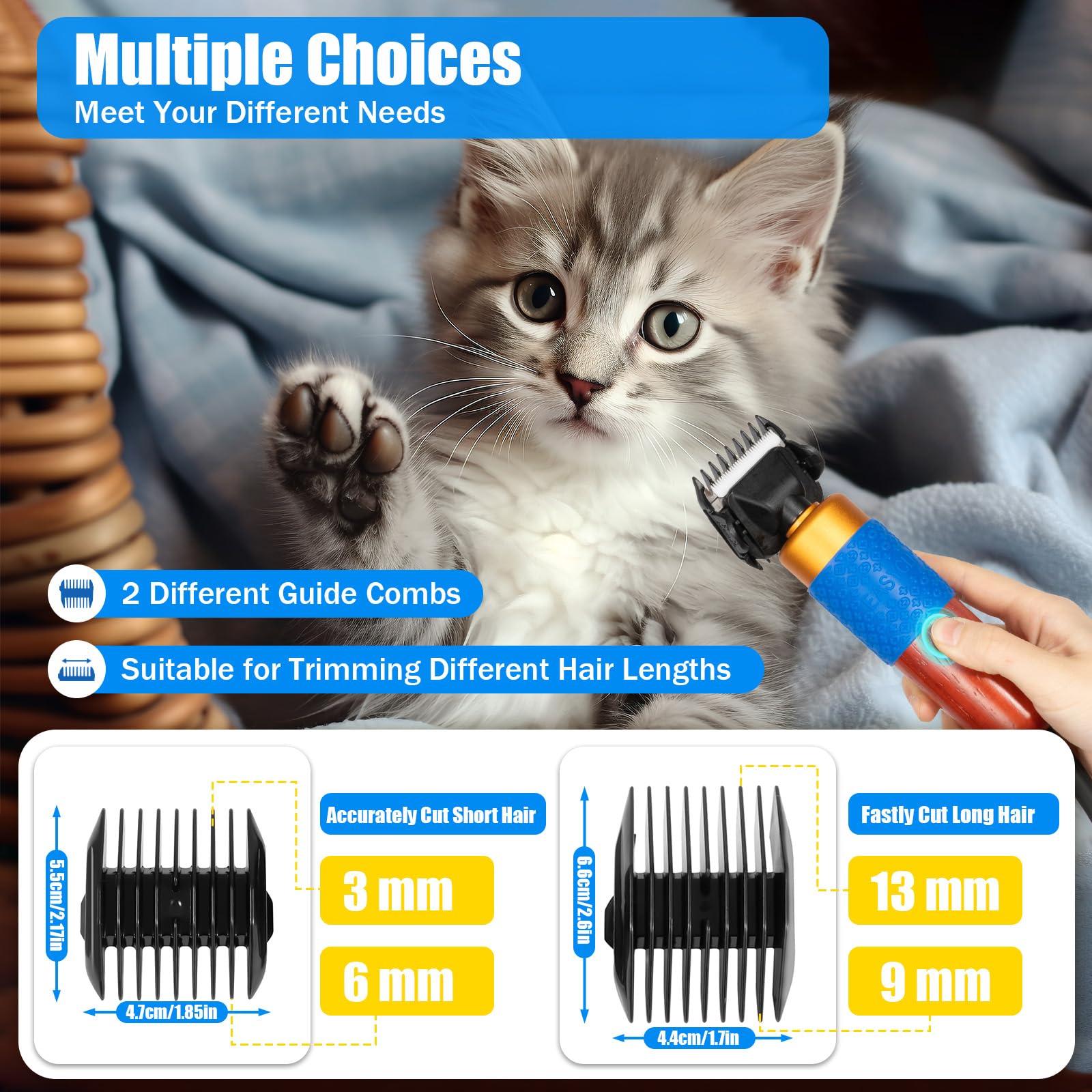 GDAE10 KPfaster limit comb for precise fur length control
