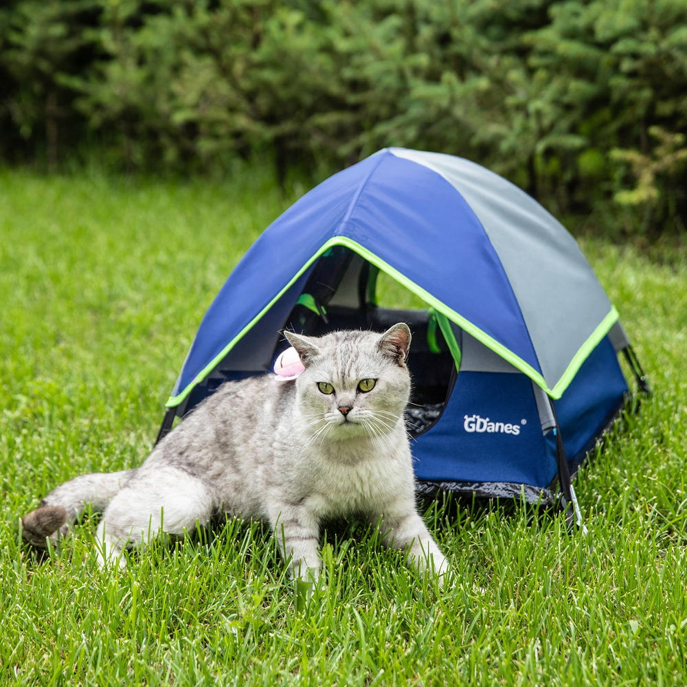 GDanes Blue Cat Tent waterproof base for mess containment
