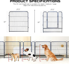 GDKASRNY dog playpen door enables easy entry for pets.