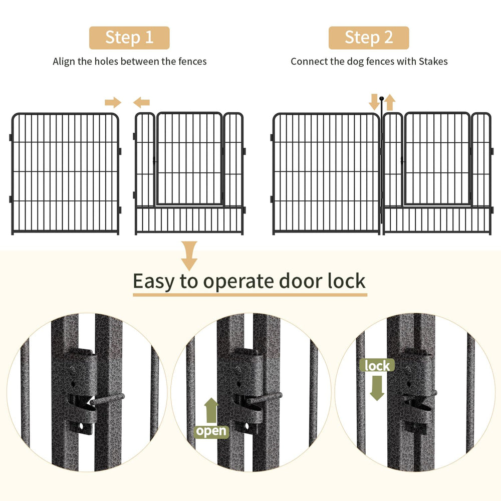 GDKASRNY heavy-duty enclosure supports active dogs and safe containment.