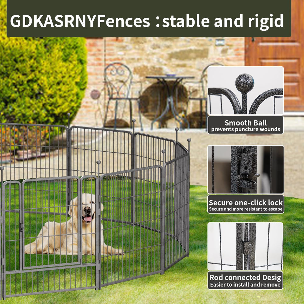 GDKASRNY indoor-outdoor compatible playpen for versatile spaces.