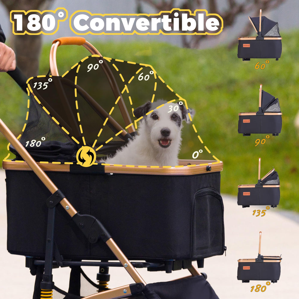 GdnWings compact black design suits daily outings with pets