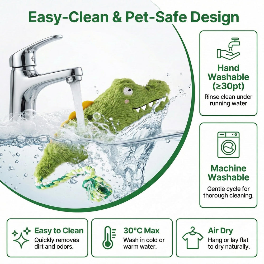 Pet-safe materials ensure safe, easy cleanup after playtime