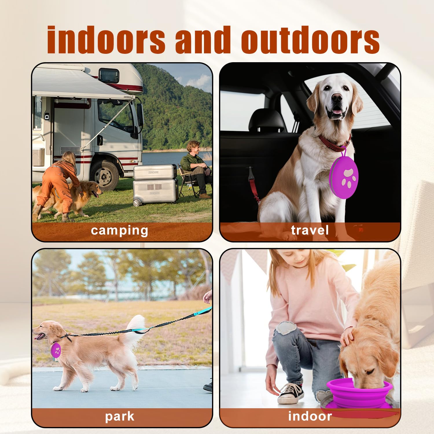 Gdsun portable pet bowl perfect for camping and hikes.