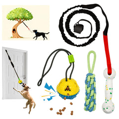 GDuolaPaws interactive tug toy rope assembly for indoor and outdoor self-play
