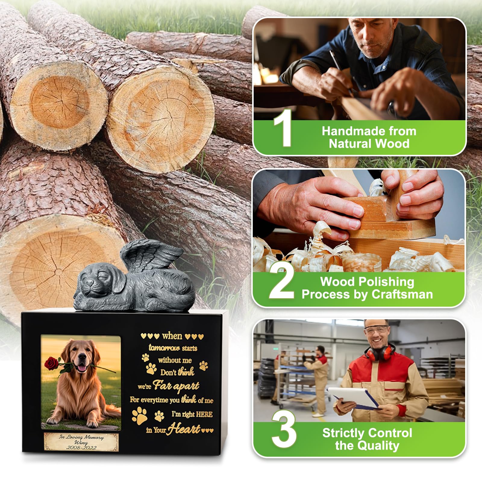 Geamuo acrylic shield photo display protecting vivid pet portrait