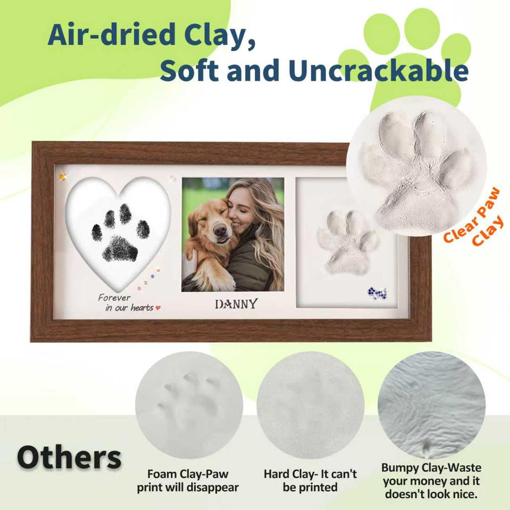 Geamuo air-dry clay offers soft paw impressions without ink or smudges.