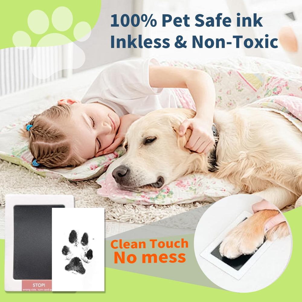 Geamuo shatter-resistant Plexiglass front protects photos and paw art.