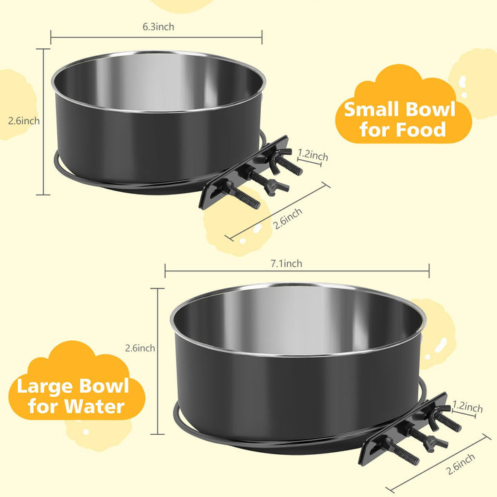 GearRoot rust-resistant stainless steel bowls built for long-lasting crate use.