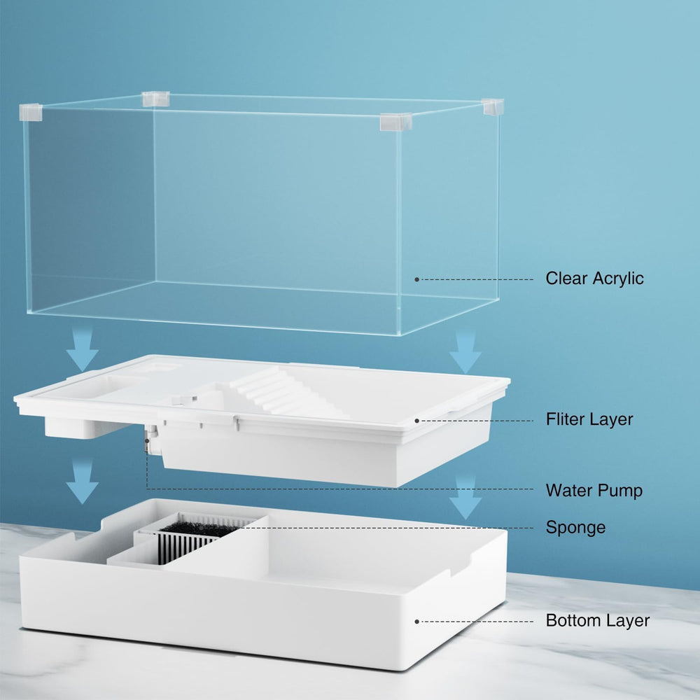 Geegoods tank dimensions 15.7 by 11.8 inches, compact space.