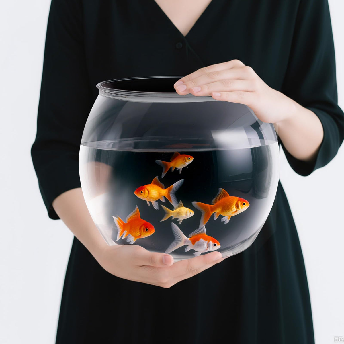 Geelin 1.5 gallon fish bowl with panoramic view for easy observation