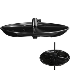 Geelin seed catcher tray with 21-inch diameter for spill-free backyard feeding.