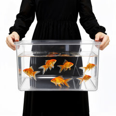 Geelin square fish tank panorama view for full-angle observation