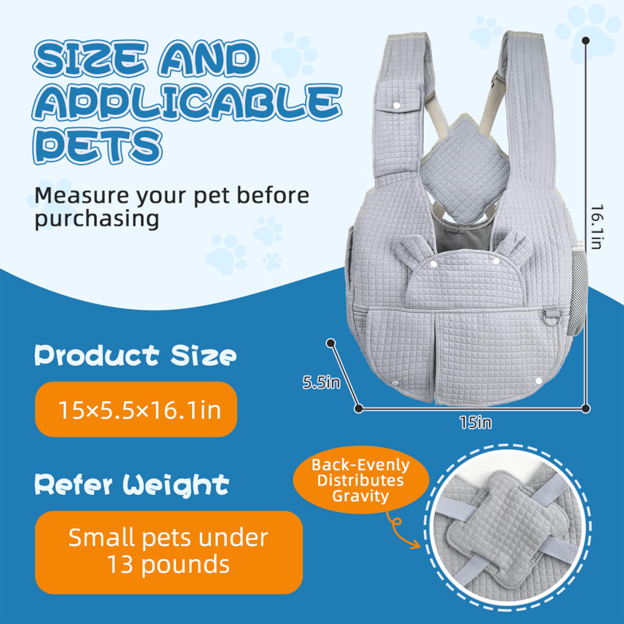 Geelraqaly backpack side windows provide pet ventilation.