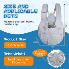 Geelraqaly backpack side windows provide pet ventilation.