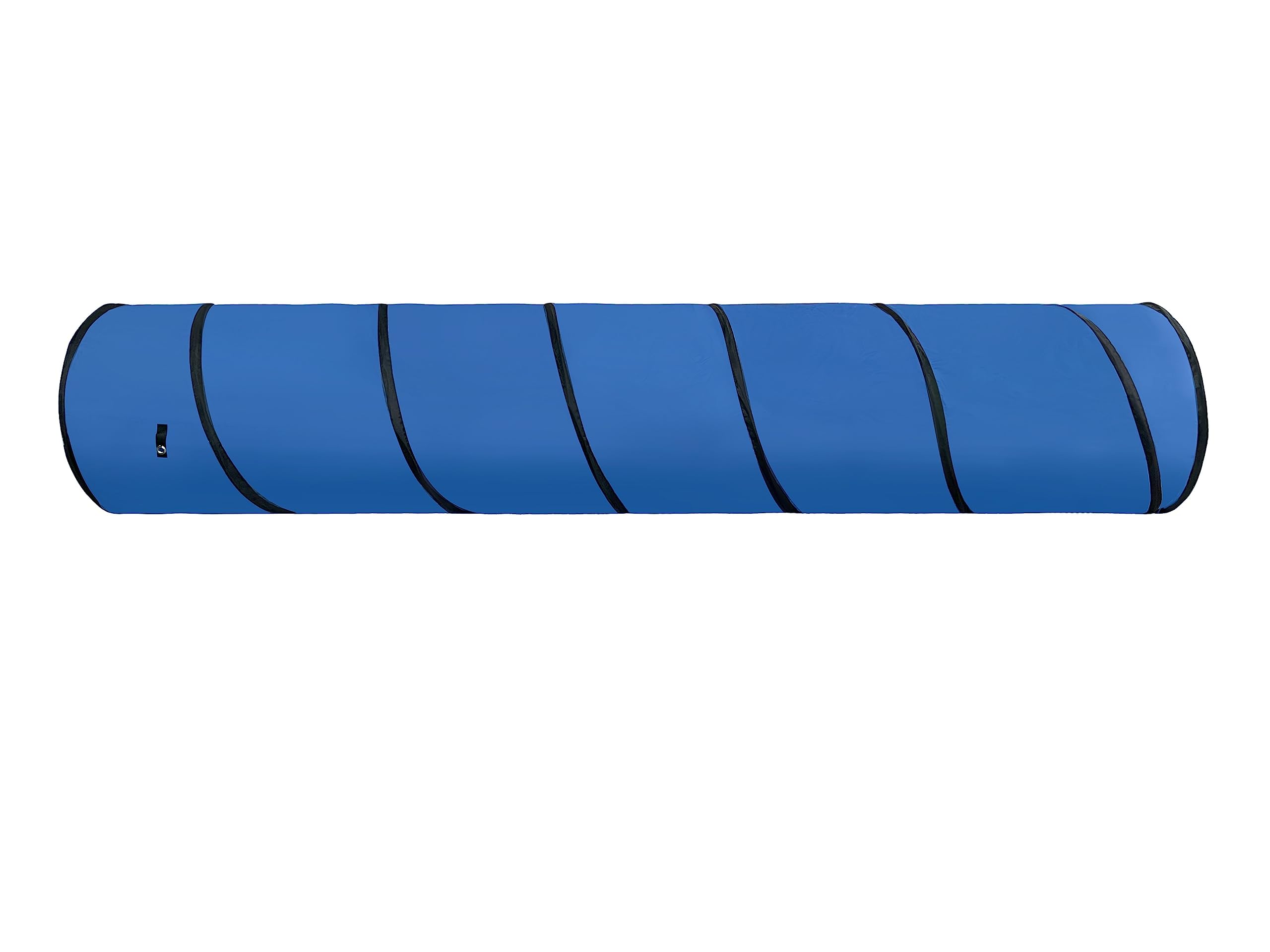 GeerDuo dog agility tunnel complete pack includes tunnel, stakes, and bag.