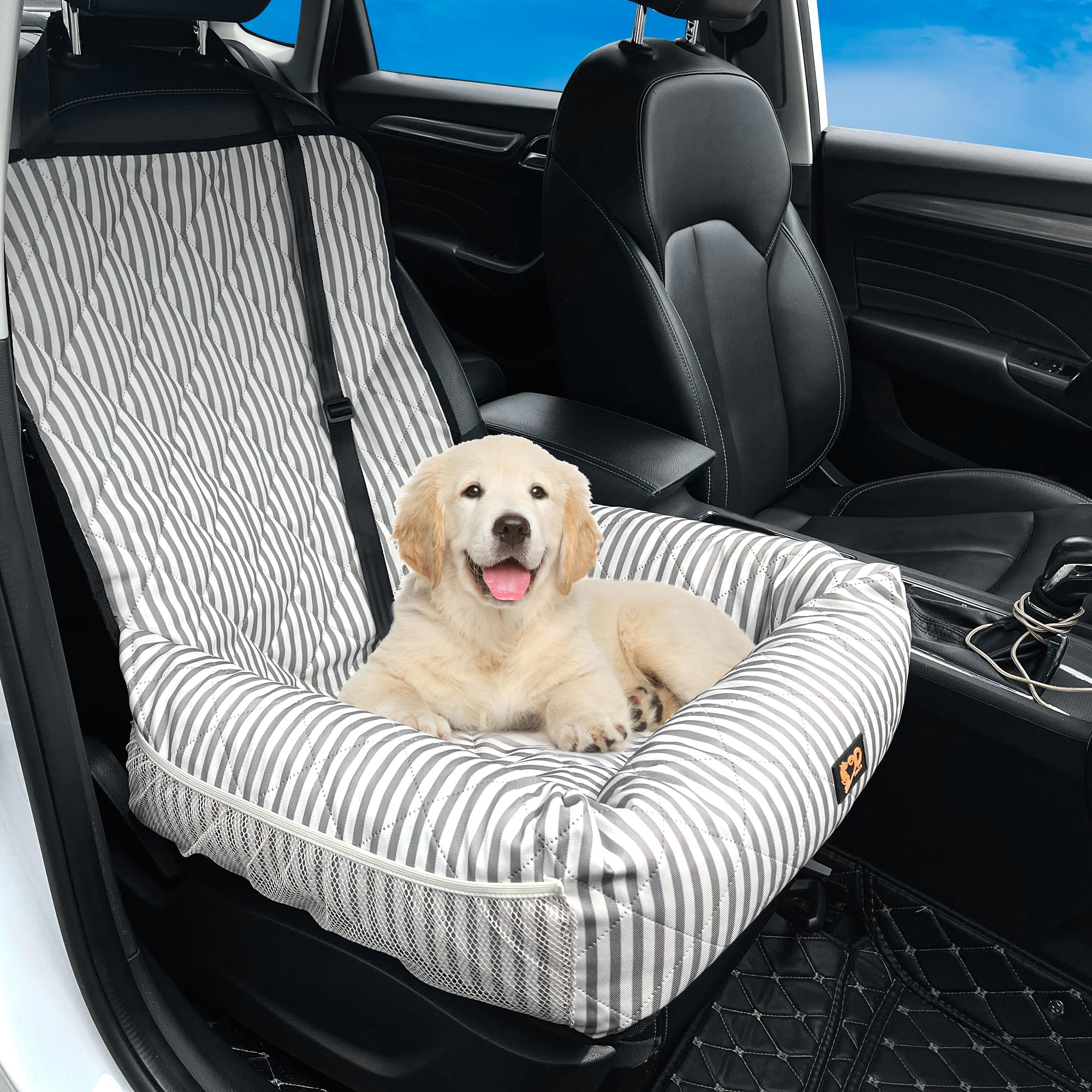 GeerDuo dog car seat stripes vacuum-pack packaging saves space