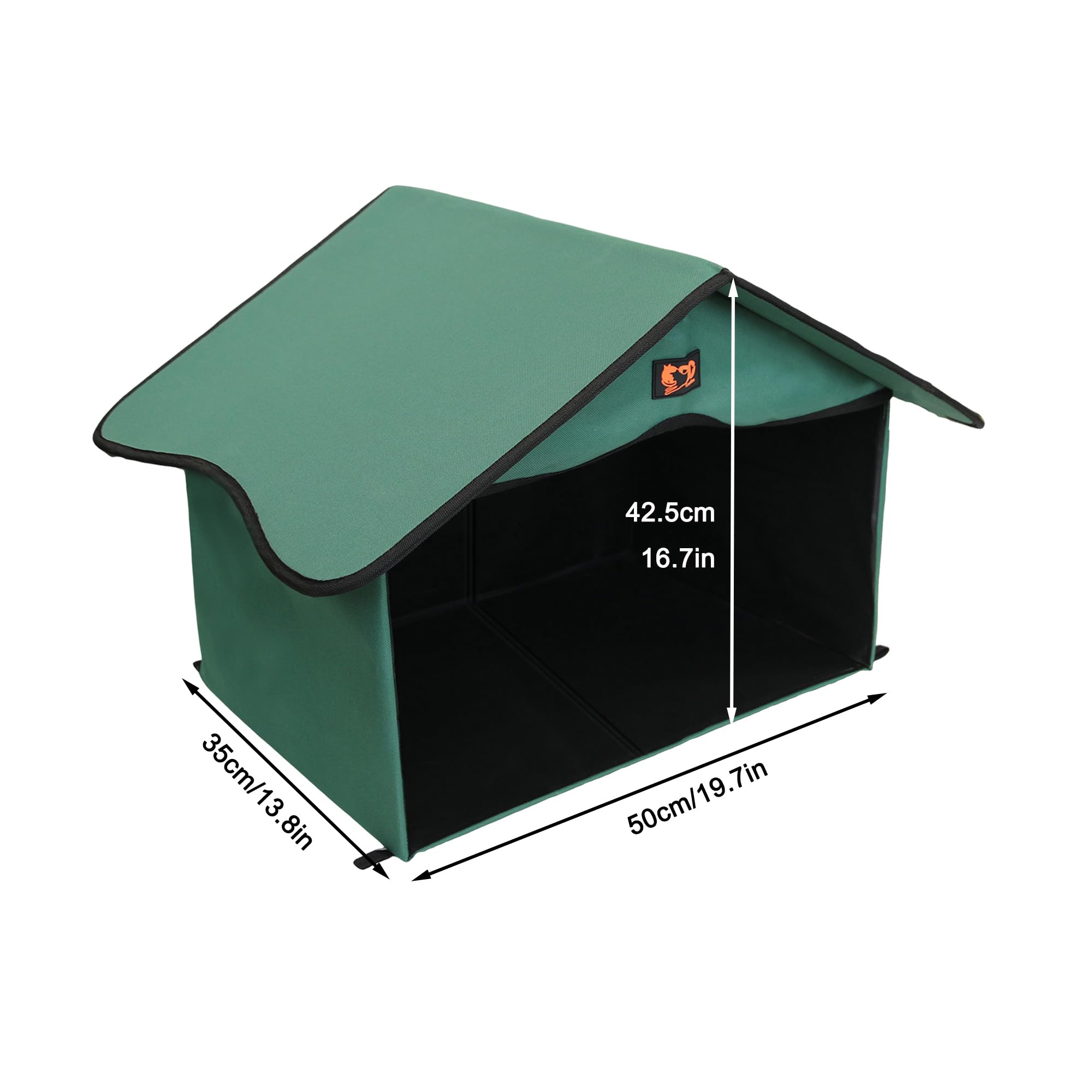 GeerDuo feeding station for feral cats offering sheltered outdoor dining.