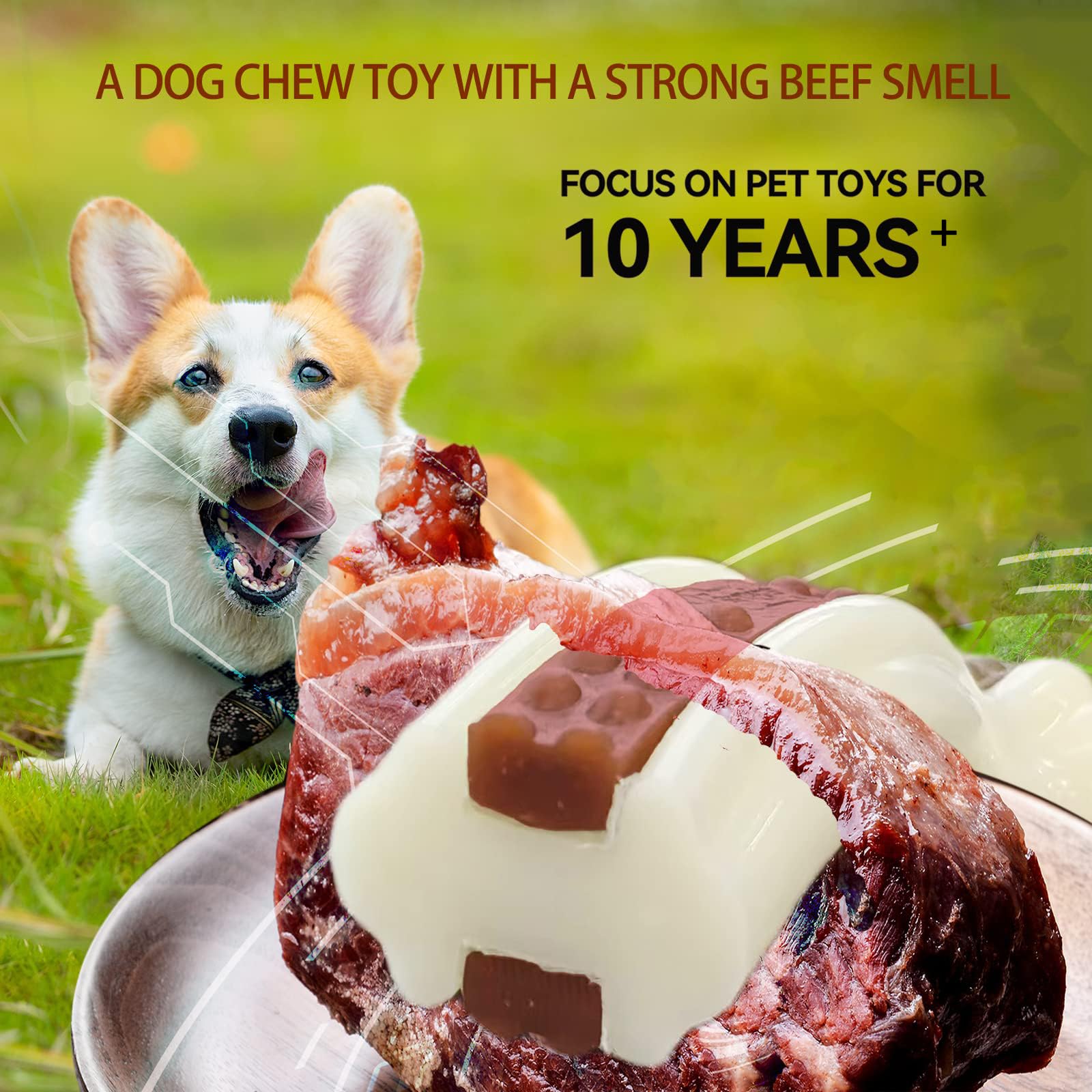 Geeyteek indestructible dog toy suitable for many breeds and sizes