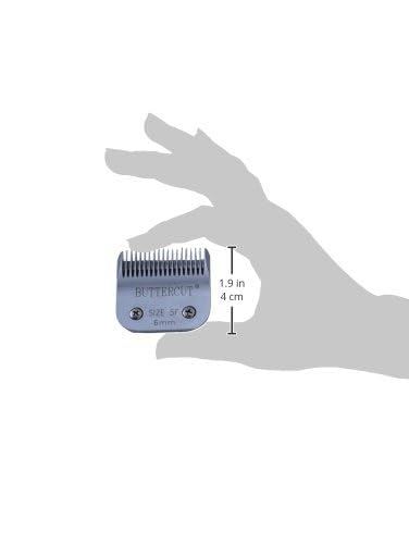 Geib Buttercut size-5f blade, 1/4 inch cut length, clean edges.