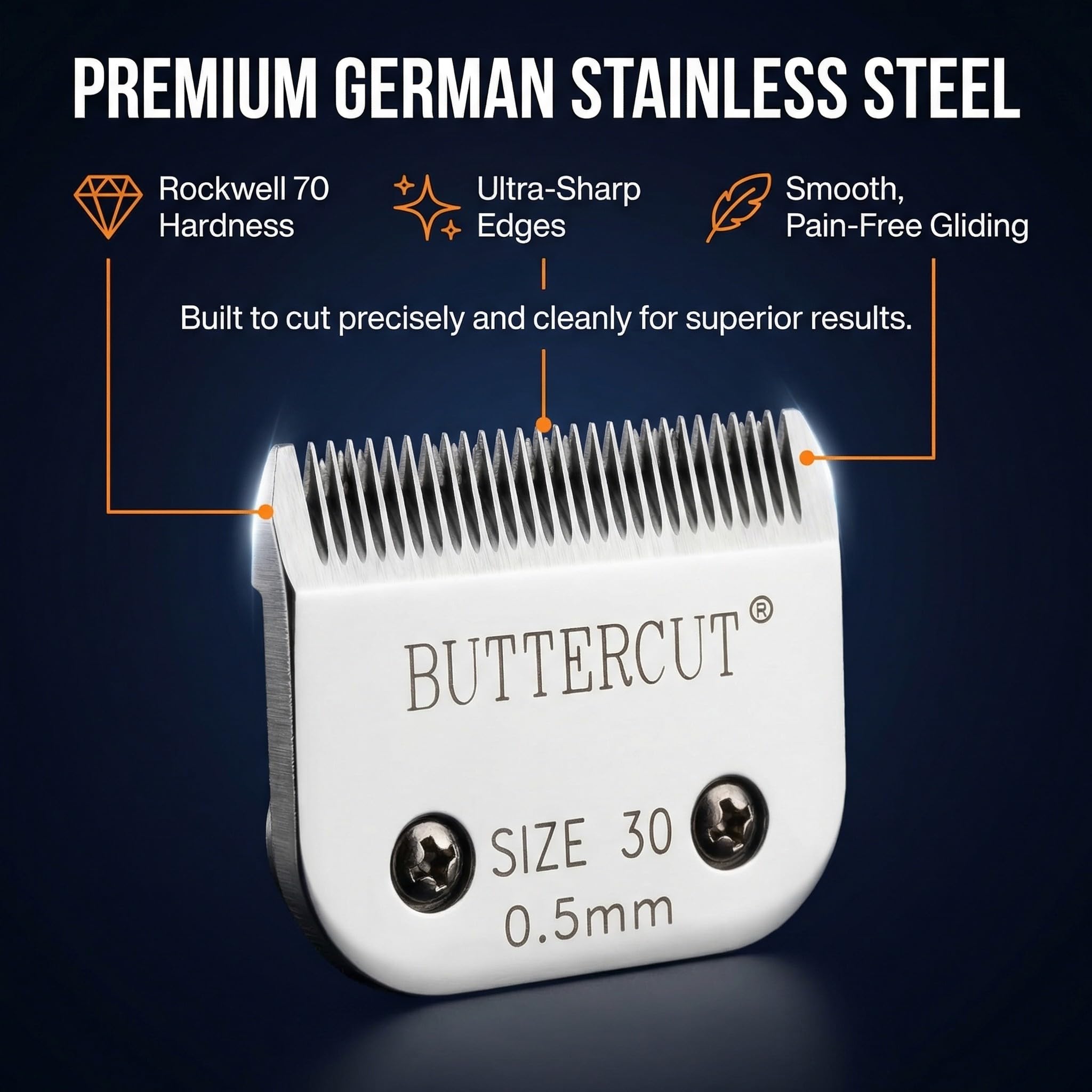 Geib Buttercut Size-30 blade with 1/50-inch cut length for precise trimming