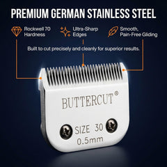 Geib Buttercut Size-30 blade with 1/50-inch cut length for precise trimming